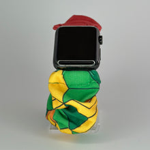 Cargar imagen en el visor de la galería, Scrunchie Watch Band | Anime KNY | Water Hashira Red & Green Boxes