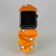 Load image into Gallery viewer, Scrunchie Watch Band | Anime KNY | Orange & Yellow Ombre Triangles