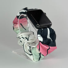Load image into Gallery viewer, Scrunchie Watch Band | Anime KNY | Butterfly Hashira Pink & Green