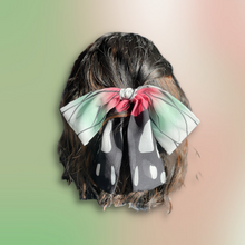 Load image into Gallery viewer, Japanese Over-sized Hair Bow | Anime KNY | Butterfly Hashira Pink &amp; Green
