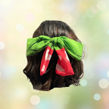 Cargar imagen en el visor de la galería, Japanese Over-sized Hair Bow | Anime KNY | Pink & Green Butterfly Apprentice