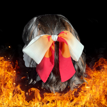 Cargar imagen en el visor de la galería, Japanese Over-sized Hair Bow | Anime KNY | Flame Hashira