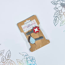 Cargar imagen en el visor de la galería, Anime Enamel Hair Clips | Sweat Drop & Angry Tick Set