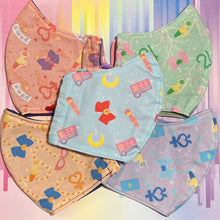 Load image into Gallery viewer, Reusable Face Mask With Filter Pocket | Anime Sailor Moon | Magical Girl (Youth)