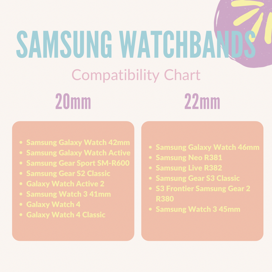 Galaxy Watch Band | Custom | Please Read Details Before Ordering