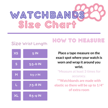 Cargar imagen en el visor de la galería, Apple Watch Scrunchie Band size chart
