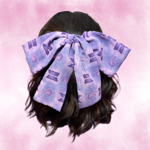 Cargar imagen en el visor de la galería, Over-sized Hair Bow | KPOP | Purple Love
