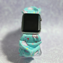 Load image into Gallery viewer, Scrunchie Watch Band | Video Game | Moogle Kupo
