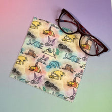 Load image into Gallery viewer, rainbow Microfiber cloth with eeveelutions design
